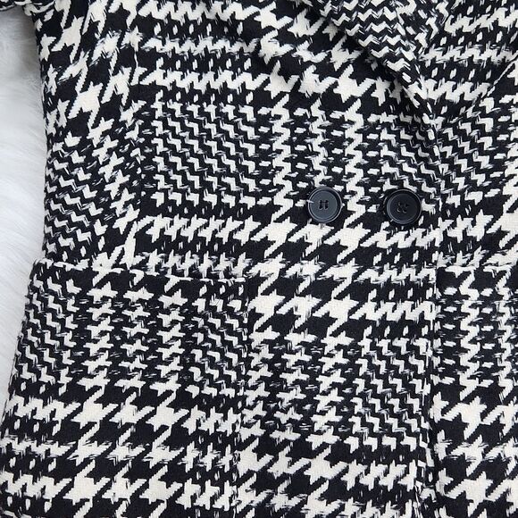 Jade & Ivory 26 International NWT Double Breasted Houndstooth Blazer Peacoat M - Picture 8 of 10